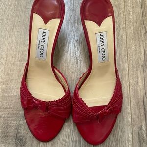 Beautiful Jimmy Choo Cherry Red Heels